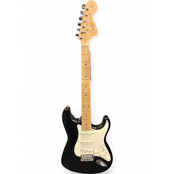 Used Squier Affinity Stratocaster Black Solid Body Electric Guitar