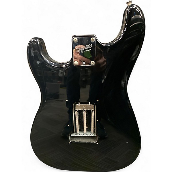Used Squier Affinity Stratocaster Black Solid Body Electric Guitar