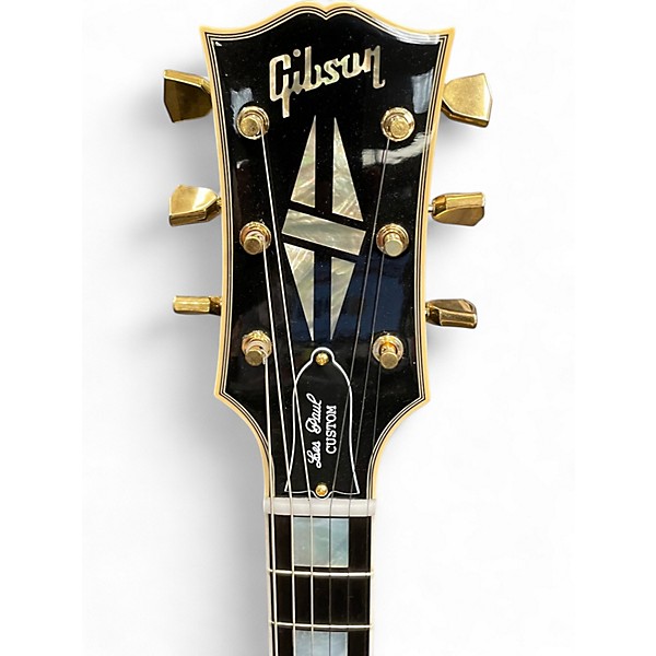 Used 2024 Gibson Custom 1968 Les Paul Custom Reissue Ebony Solid Body Electric Guitar