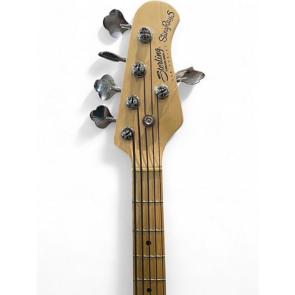 Used Sterling by Music Man STINGRAY 5 Black Electric Bass Guitar