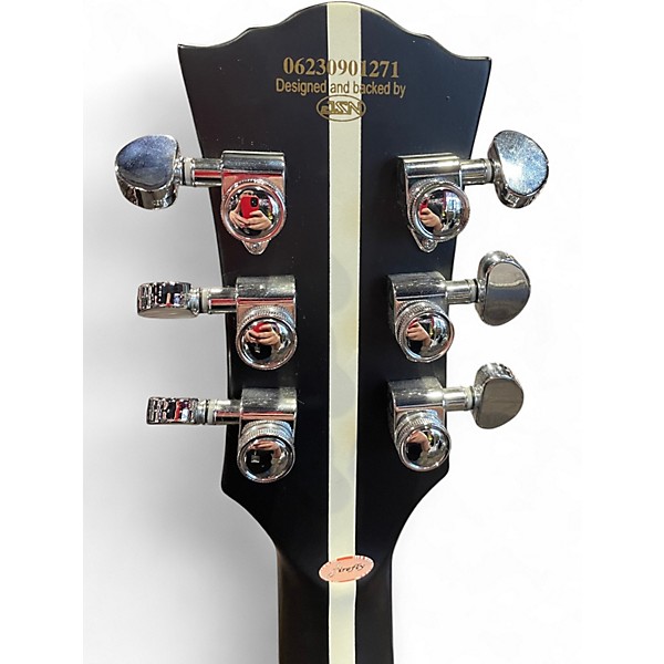 Used Firefly FFLP CLASSIC Black and White Solid Body Electric Guitar