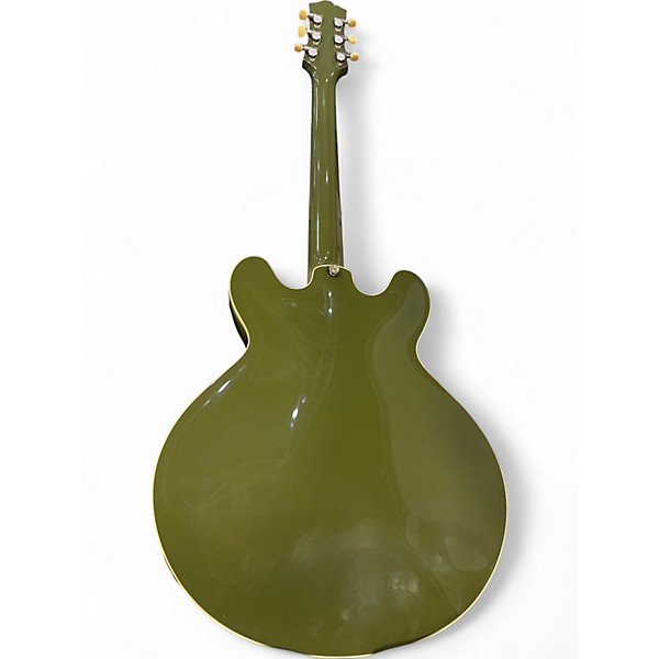 Used Collings l30LC Aged Olive Green Hollow Body Electric Guitar