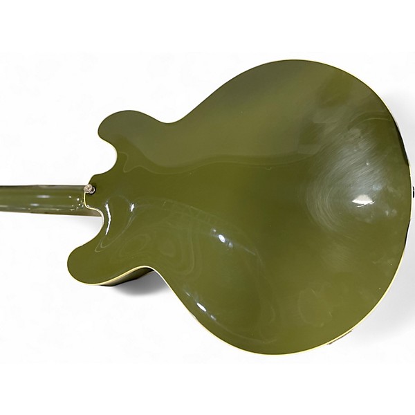 Used Collings l30LC Aged Olive Green Hollow Body Electric Guitar