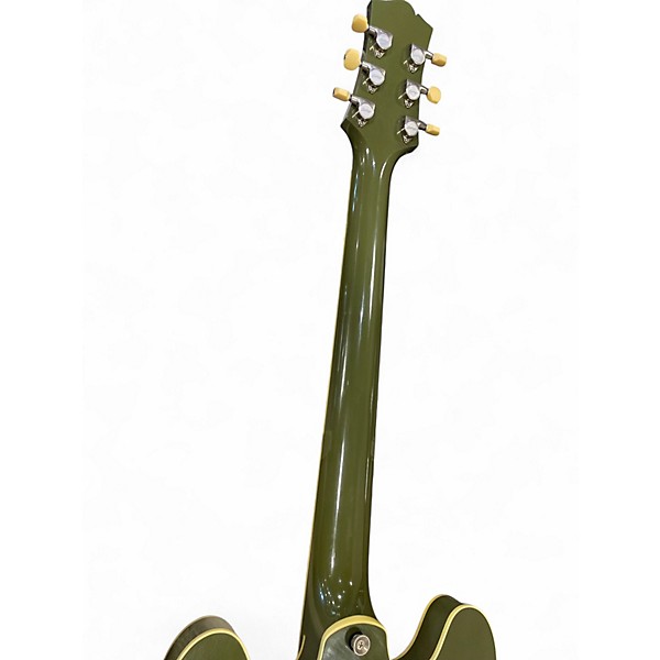 Used Collings l30LC Aged Olive Green Hollow Body Electric Guitar