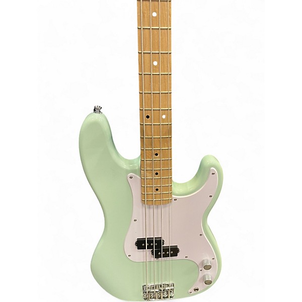 Used Squier Precision Bass Seafoam Green Electric Bass Guitar