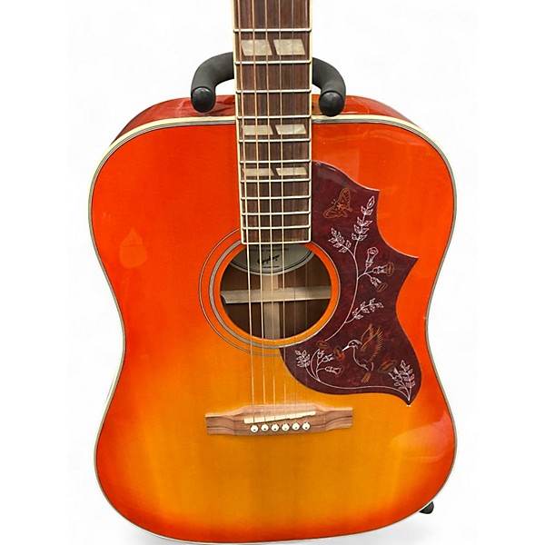 Used Epiphone Hummingbird Pro Cherry Sunburst Acoustic Electric Guitar