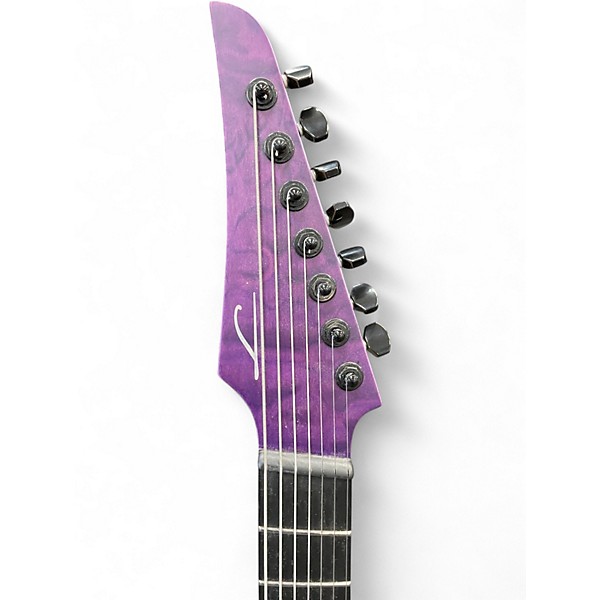 Used Legator Ninja Performance 7 Multi Scale Purple Solid Body Electric Guitar