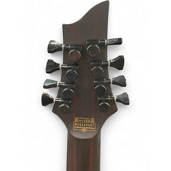 Used Schecter Guitar Research John Browne Tao-8 Purple Solid Body Electric Guitar