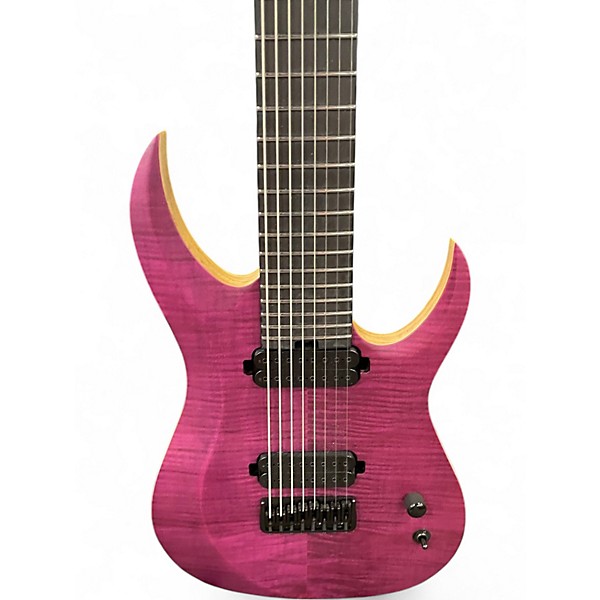 Used Schecter Guitar Research John Browne Tao-8 Purple Solid Body Electric Guitar