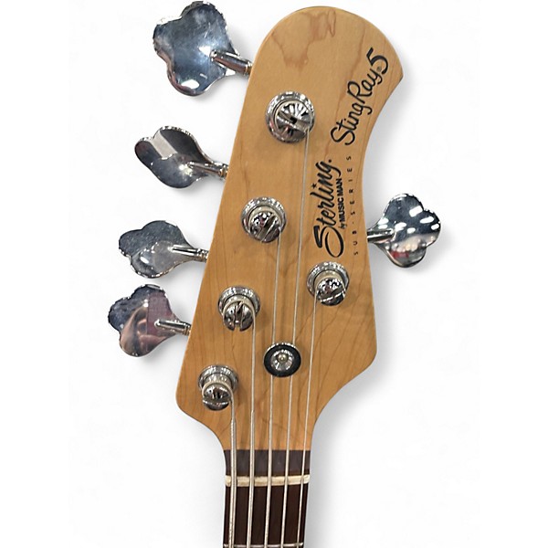Used Sterling by Music Man Ray5 5 String Cream Electric Bass Guitar