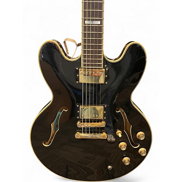 Used Epiphone Sheraton II PRO Black Hollow Body Electric Guitar