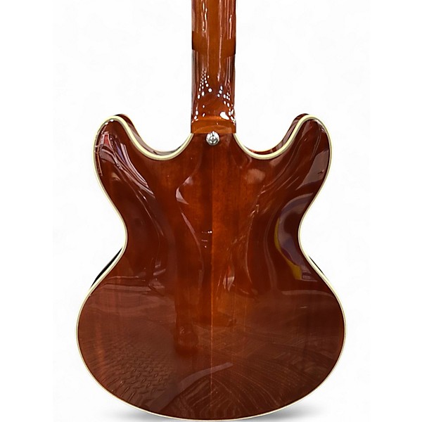 Used D'Angelico Premier Series DC Brown Hollow Body Electric Guitar