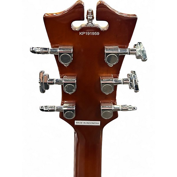 Used D'Angelico Premier Series DC Brown Hollow Body Electric Guitar