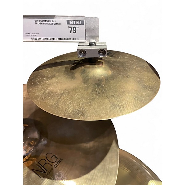 Used SABIAN 8in AAX Splash Brilliant Cymbal