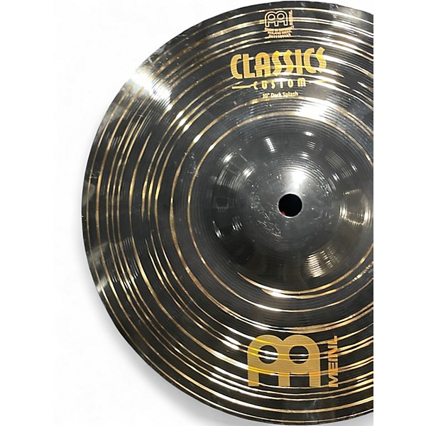 Used MEINL 10in Classic Custom Dark Splash Cymbal