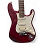 Used Fender American Deluxe Stratocaster Trans Red Solid Body Electric Guitar thumbnail