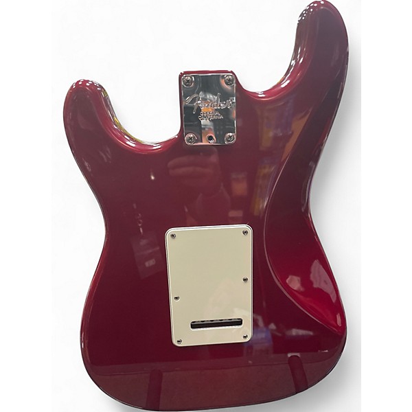 Used Fender American Deluxe Stratocaster Trans Red Solid Body Electric Guitar