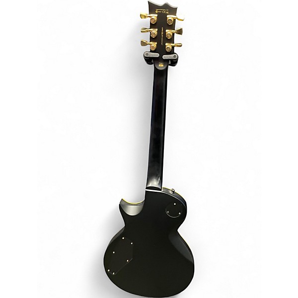 Used ESP EC1000 Deluxe Black and Gold Solid Body Electric Guitar