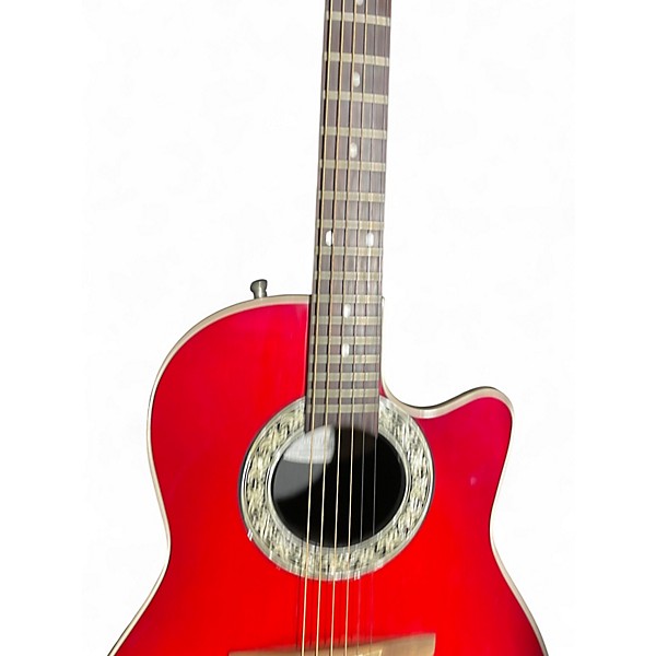 Used Ovation 1771 RED Acoustic Guitar