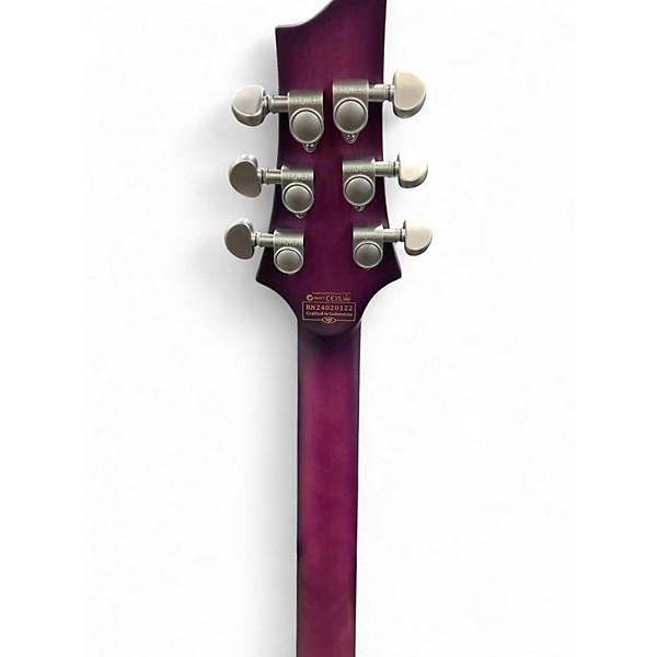 Used Schecter Guitar Research C1 Platinum Purple Solid Body Electric Guitar