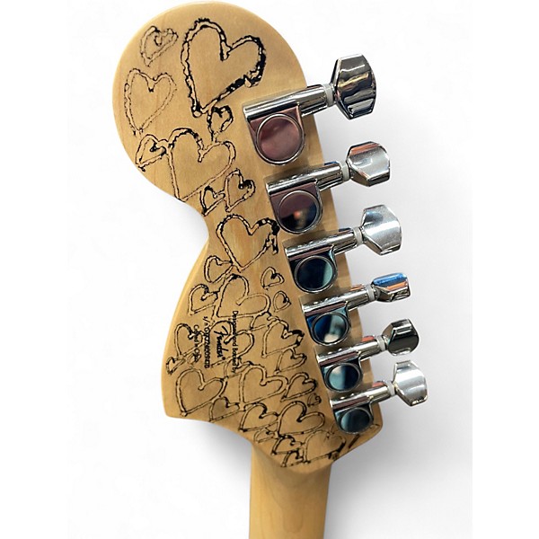 Used Squier Standard Stratocaster WHITE Solid Body Electric Guitar