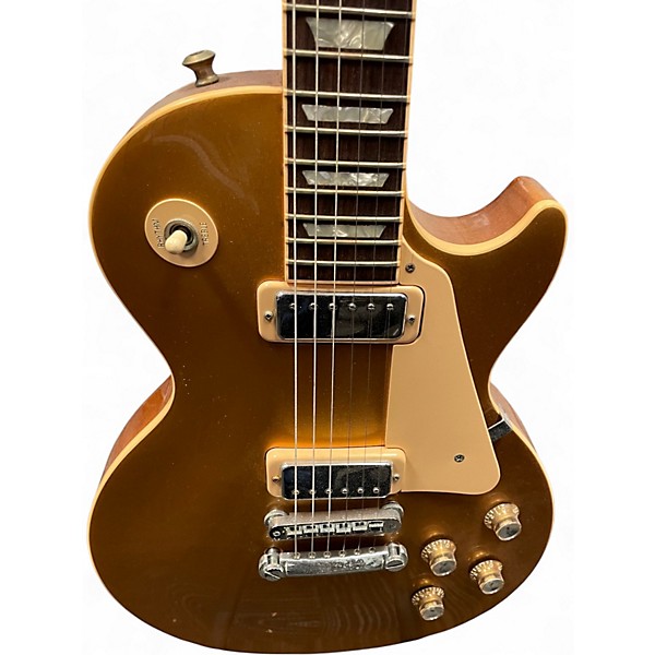 Used 2000s Gibson 30th anniversary les paul deluxe Gold Top Solid Body Electric Guitar