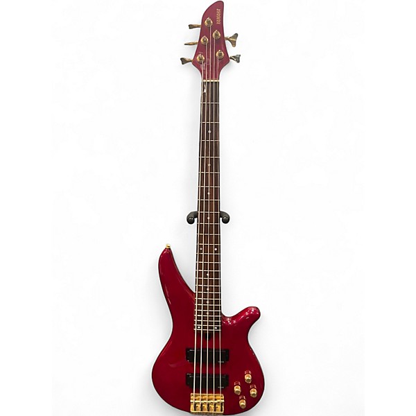 Used Yamaha RBX765 Cherry Red Electric Bass Guitar