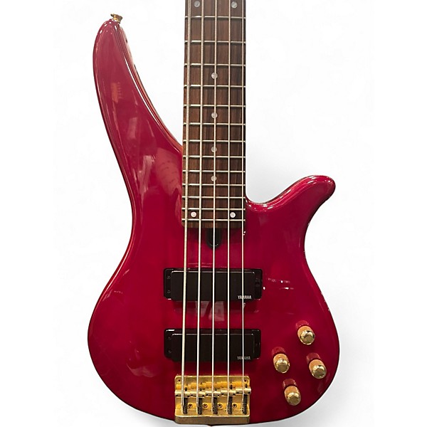 Used Yamaha RBX765 Cherry Red Electric Bass Guitar