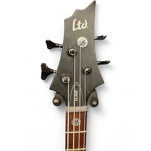 Used ESP TA-204FRX Tom Araya Signature Flat Black Electric Bass Guitar