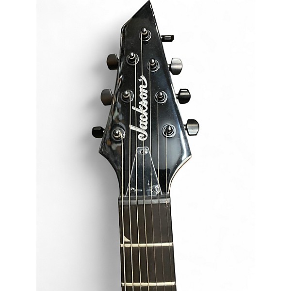 Used Jackson JS22-7 Dinky 7 String Black Solid Body Electric Guitar