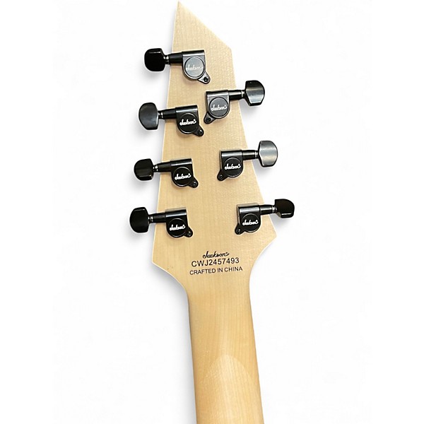 Used Jackson JS22-7 Dinky 7 String Black Solid Body Electric Guitar