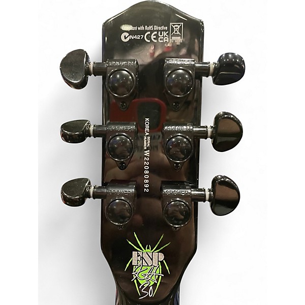 Used ESP LTD KH3 BLACK W/ SPIDER Solid Body Electric Guitar