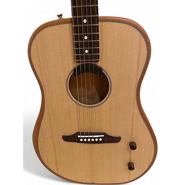 Used Fender Highway Dreadnought Blonde Acoustic Electric Guitar