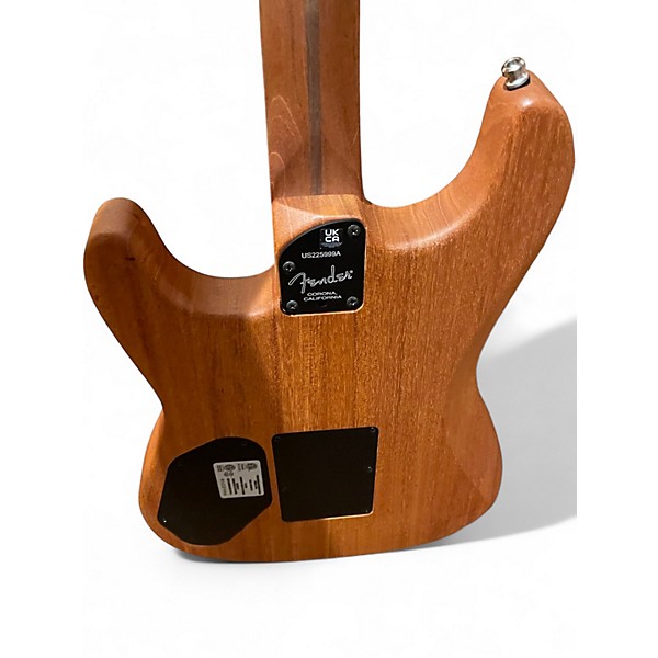 Used Fender American Acoustasonic Stratocaster Blonde Acoustic Electric Guitar