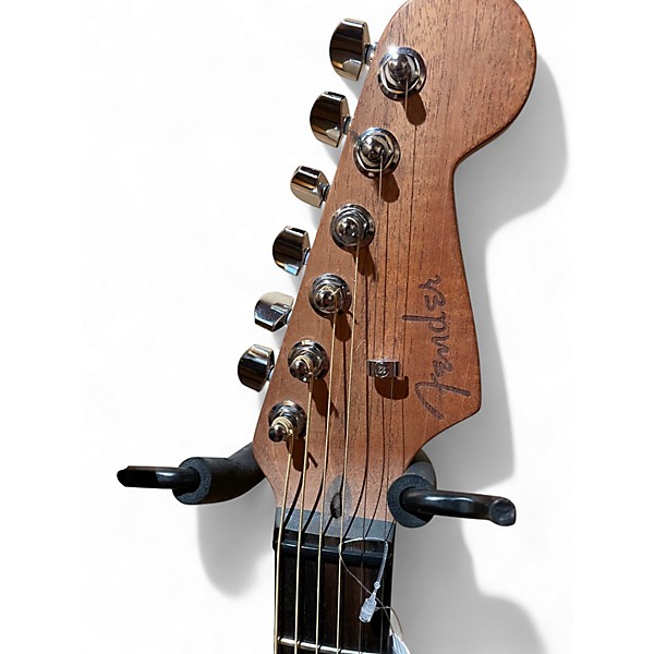 Used Fender American Acoustasonic Stratocaster Blonde Acoustic Electric Guitar