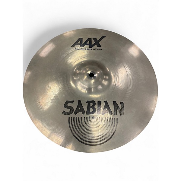 Used SABIAN 14in AAX Studio Hats Pair Cymbal