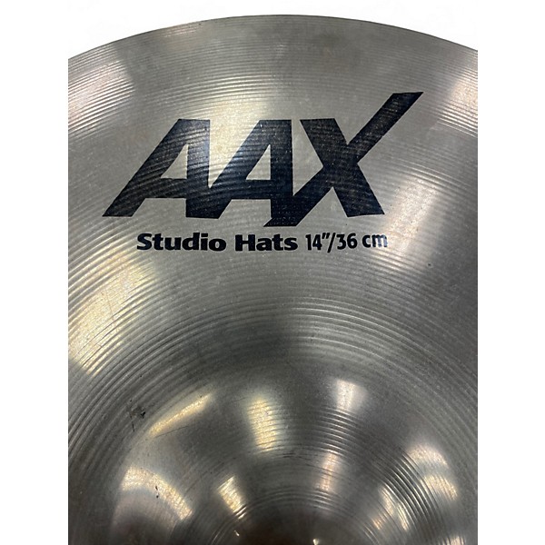 Used SABIAN 14in AAX Studio Hats Pair Cymbal