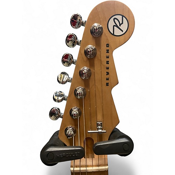 Used Reverend BILL CORGAN Pearl White Solid Body Electric Guitar