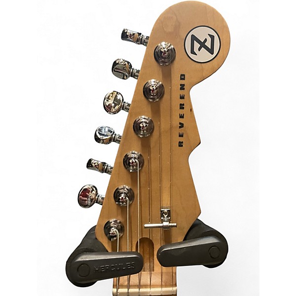 Used Reverend BILLY CORGAN DROP Z GLOSS PEARL WHITE Solid Body Electric Guitar