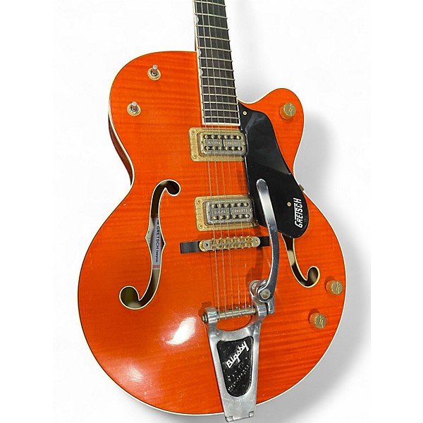 Used Gretsch Guitars 6120ssl brrian setzer Orange Hollow Body Electric Guitar