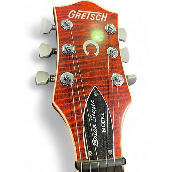 Used Gretsch Guitars 6120ssl brrian setzer Orange Hollow Body Electric Guitar