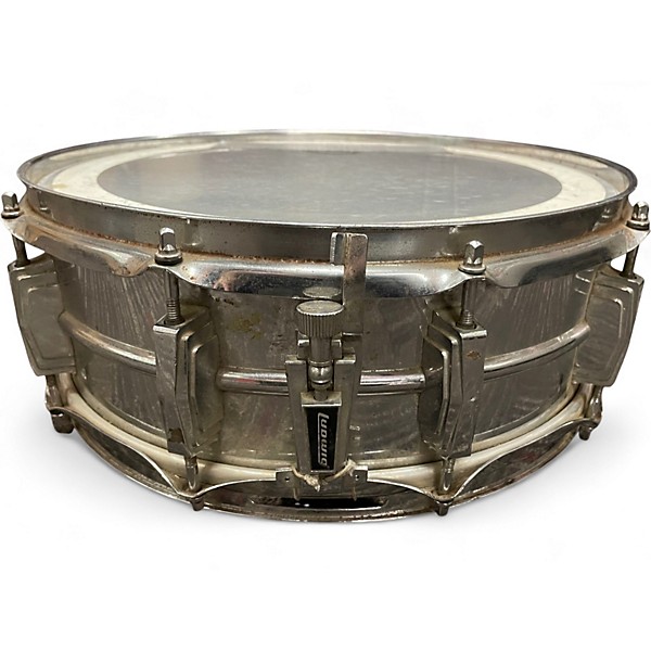 Used Ludwig 5X14 SNARE STEEL Drum
