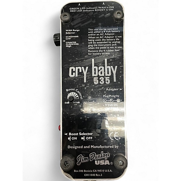 Used Dunlop CRYBABY 535  Effect Pedal