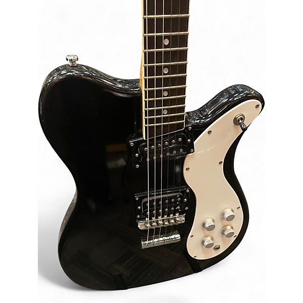 Used Eastwood SIDE JACK Black Solid Body Electric Guitar