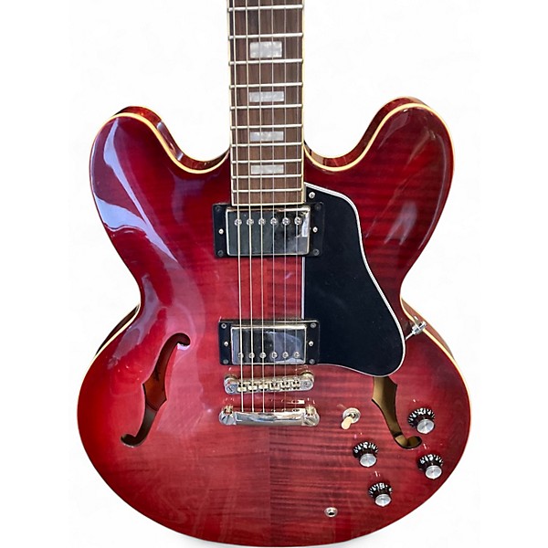 Used Epiphone ES335 figured IG Trans Red Hollow Body Electric Guitar
