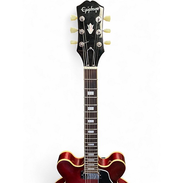 Used Epiphone ES335 figured IG Trans Red Hollow Body Electric Guitar