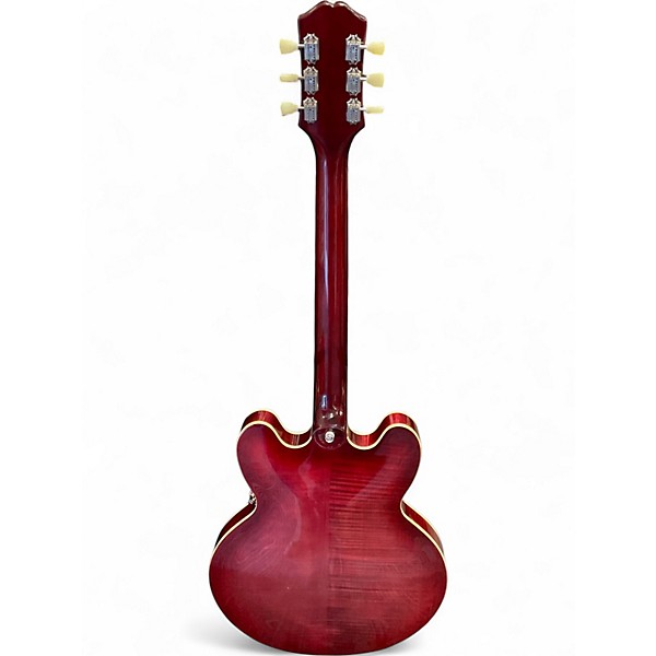 Used Epiphone ES335 figured IG Trans Red Hollow Body Electric Guitar