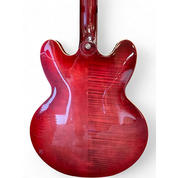 Used Epiphone ES335 figured IG Trans Red Hollow Body Electric Guitar