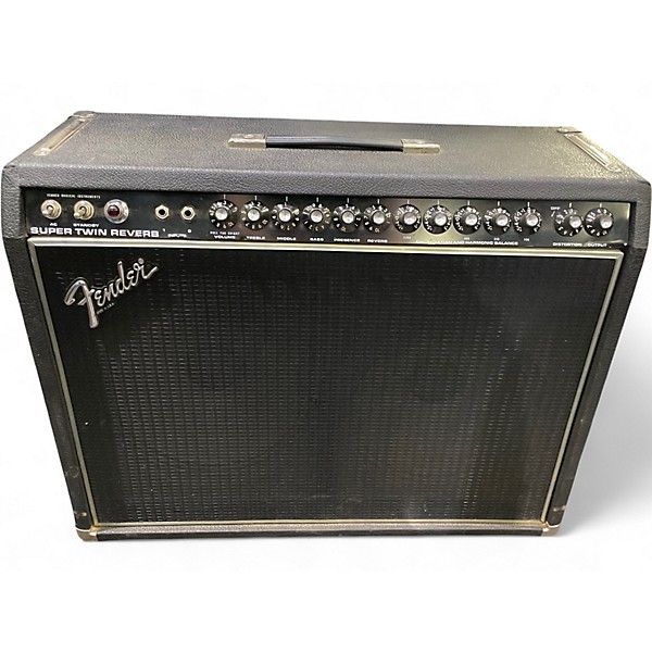 Used Fender Super Twin Reverb Tube Guitar Combo Amp