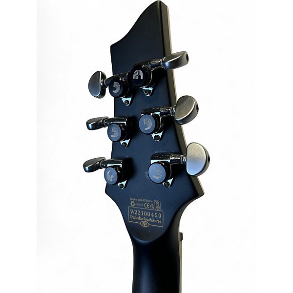 Used Schecter Guitar Research C1 Platinum Trans Black Solid Body Electric Guitar